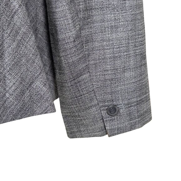 Ann Taylor Factory Petite Gray Womens Blazer Size 14P - Picture 4 of 6